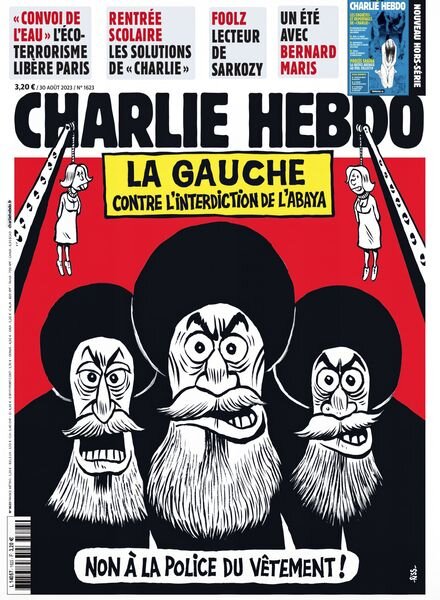 Charlie Hebdo – 30 Aout 2023 Cover