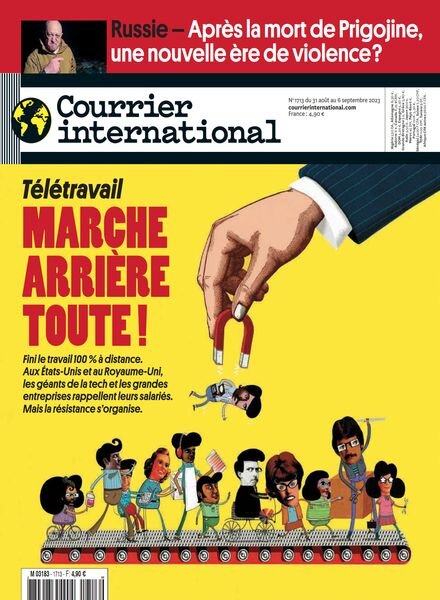 Courrier International – 31 Aout 2023 Cover