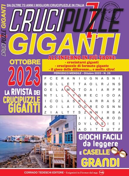 Crucipuzzle Giganti – Ottobre 2023 Cover