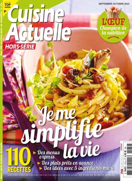 Cuisine Actuelle – Hors-Serie – Septembre-Octobre 2023 Cover