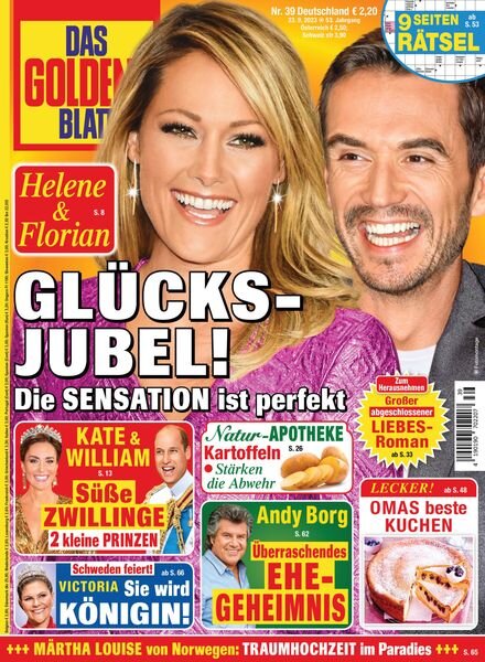 Das Goldene Blatt – 23 September 2023 Cover