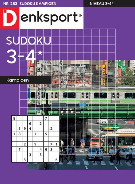 Denksport Sudoku 3-4 kampioen – 24 Augustus 2023 Cover