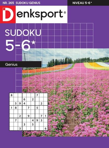 Denksport Sudoku 5-6 genius – 31 Augustus 2023 Cover