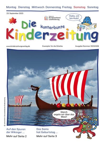 Die kunterbunte Kinderzeitung – 23 September 2023 Cover