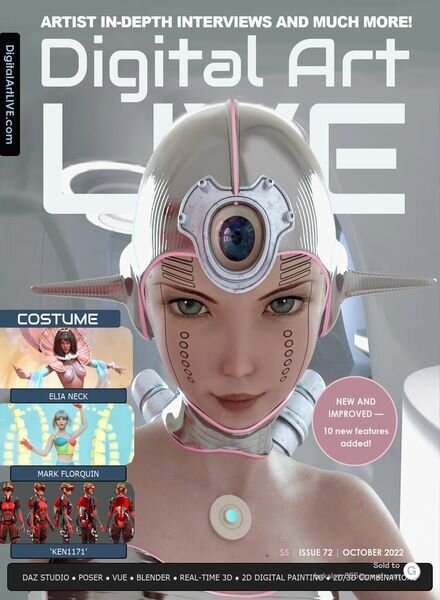 Digital Art Live – Issue 72 October 2022 Cover