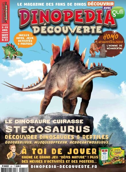 Dinopedia Decouverte – Septembre 2023 Cover