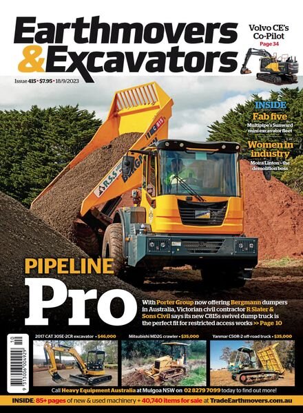 Earthmovers & Excavators – Issue 415 – 18 September 2023 Cover