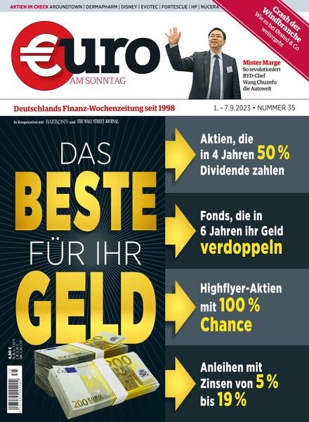 Euro am Sonntag – 1 September 2023 Cover