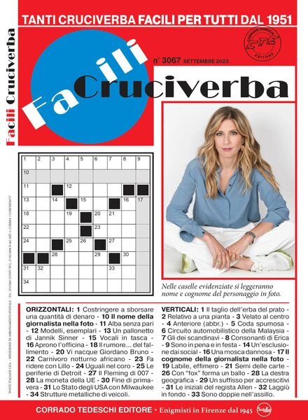 Facili Cruciverba – Settembre 2023 Cover