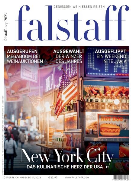 Falstaff Magazin Osterreich – September 2023 Cover