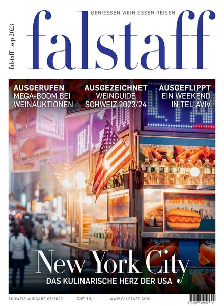 Falstaff Magazin Schweiz – September 2023 Cover