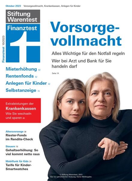 Finanztest – Oktober 2023 Cover