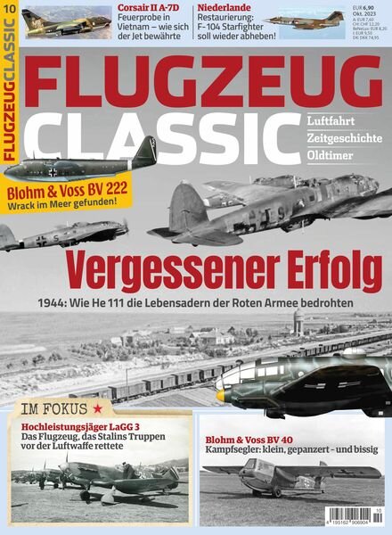 Flugzeug Classic – Oktober 2023 Cover
