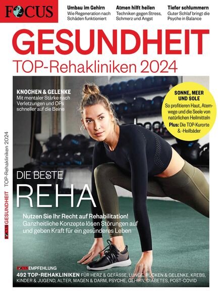 Focus Gesundheit – TOP-Rehakliniken 2024 – September 2023 Cover
