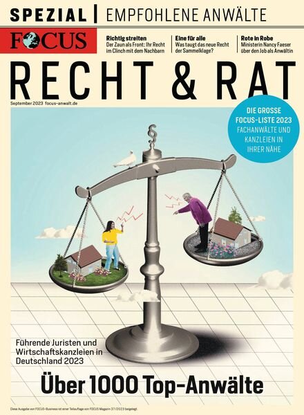 Focus Spezial – Recht & Rat – September 2023 Cover
