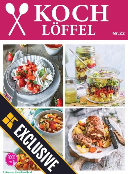 FOODkiss Liebes Land Kochloffel – August 2023 Cover