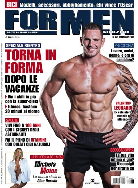 For Men Magazine – Settembre 2023 Cover