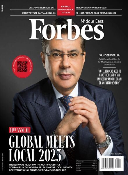 Forbes Middle East English Edition – Issue 132 – September 2023 Cover