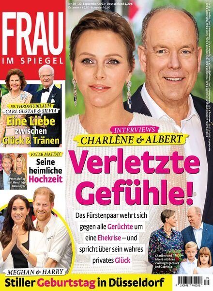 Frau im Spiegel – 20 September 2023 Cover