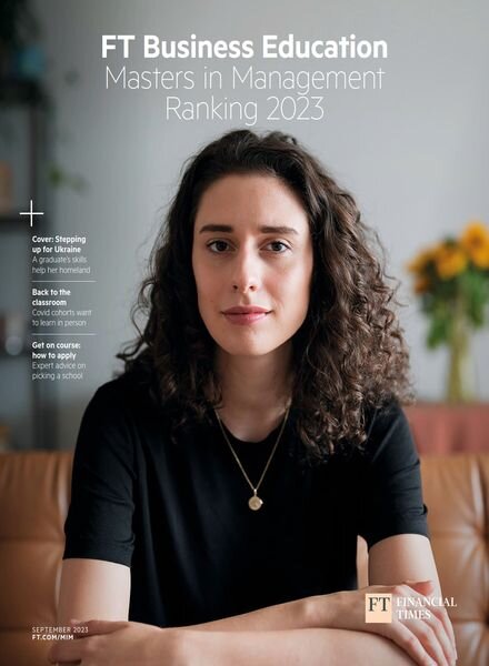 FT Business Education – Masters in Management Ranking 2023 – September 2023 Cover