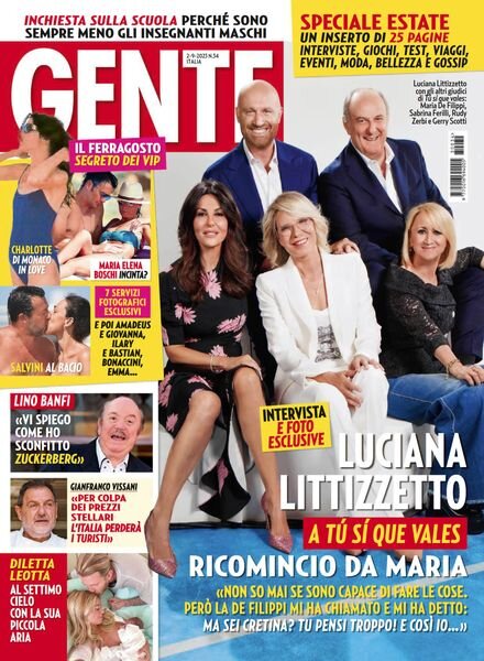 Gente Italia – 2 Settembre 2023 Cover