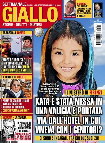 Giallo – 27 Settembre 2023 Cover