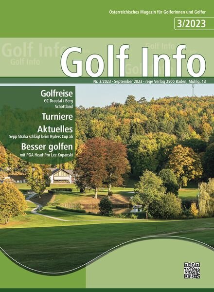 Golf Info – September 2023 Cover