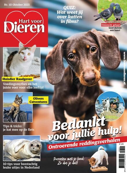 Hart voor Dieren – Oktober 2023 Cover
