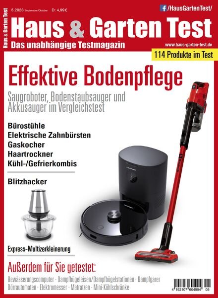 Haus & Garten Test – September-Oktober 2023 Cover