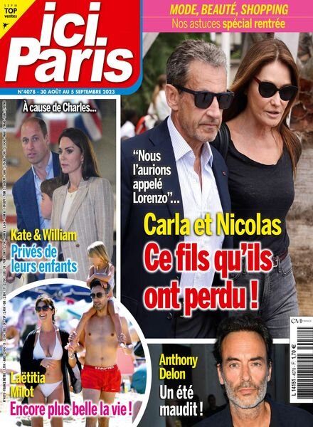 Ici Paris – 30 Aout 2023 Cover