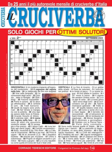 Il Cruciverba – Settembre 2023 Cover