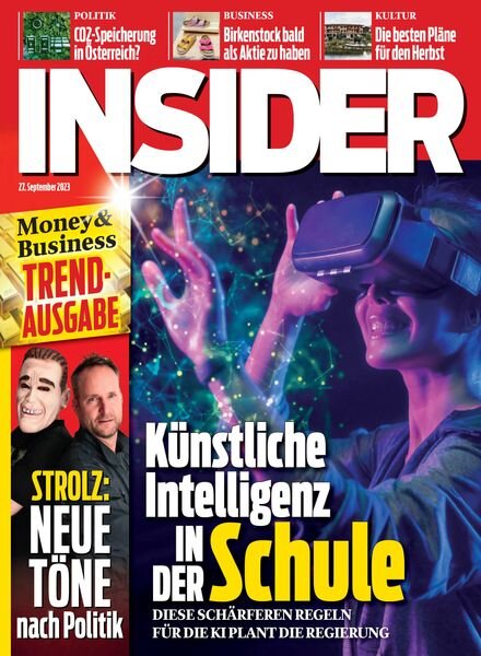 Insider Austria – 27 September 2023 Cover