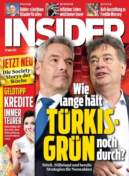 Insider Austria – 30 August 2023 Cover