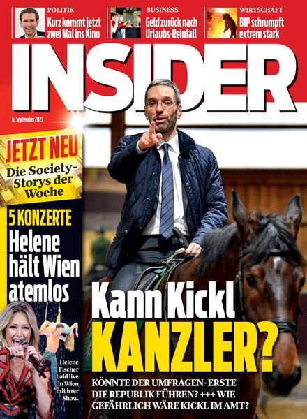 Insider Austria – 6 September 2023 Cover
