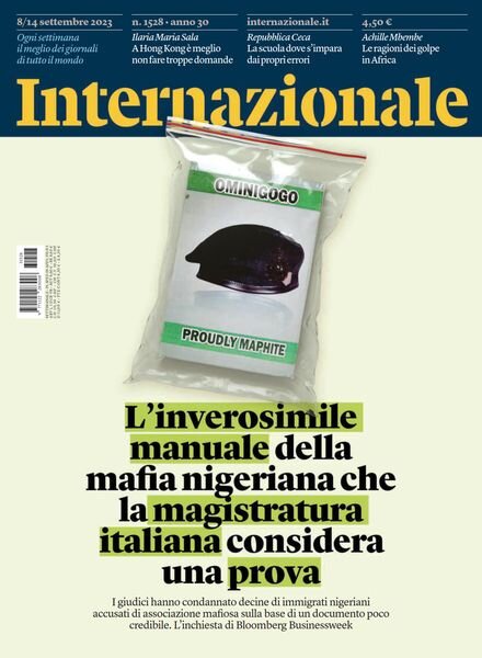 Internazionale – 8 Settembre 2023 Cover