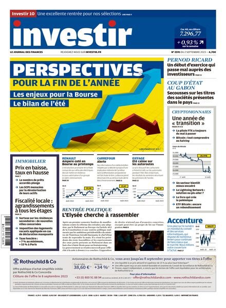 Investir – 2 Septembre 2023 Cover