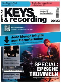 Keys & Recording – September 2023