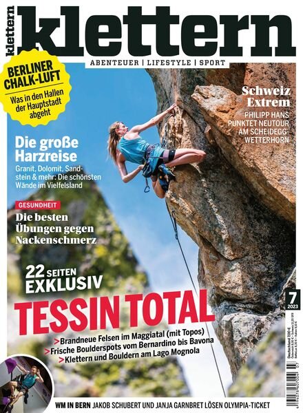 Klettern – September 2023 Cover