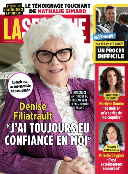 La Semaine – 29 Septembre 2023 Cover