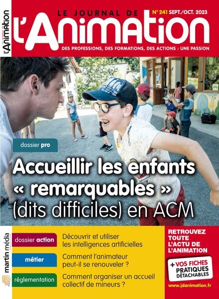 Le Journal de l’Animation – Septembre-Octobre 2023 Cover
