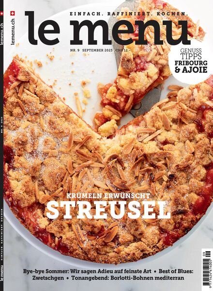 le menu – September 2023 Cover