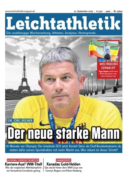 Leichtathletik – 27 September 2023 Cover