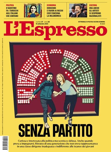 l’Espresso – 15 Settembre 2023 Cover