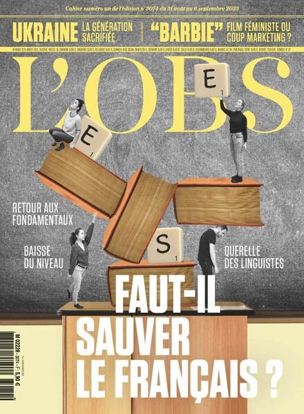 L’Obs – 31 Aout 2023 Cover