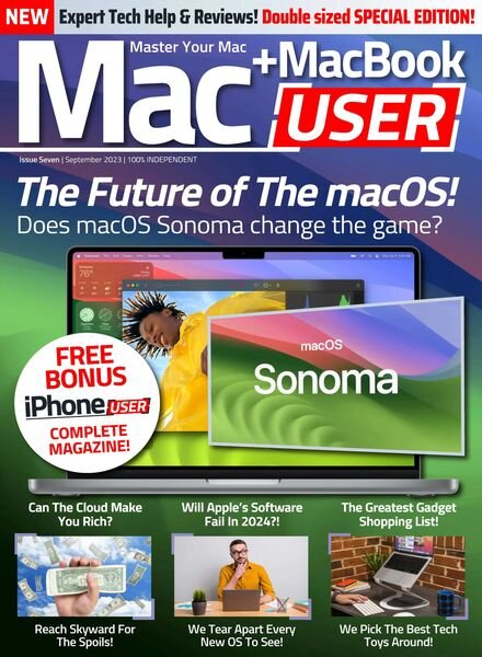 Mac + MacBook User – Issue 7 – September 2023 Cover