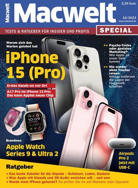 Macwelt Special – Oktober 2023 Cover