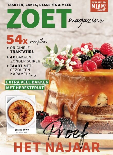 MjamTaart Zoet Magazine – Augustus 2023 Cover