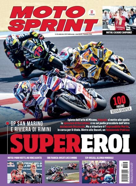 Moto Sprint – 12 Settembre 2023 Cover
