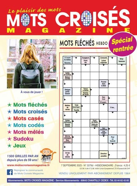Mots Croises Magazine – 13 Septembre 2023 Cover