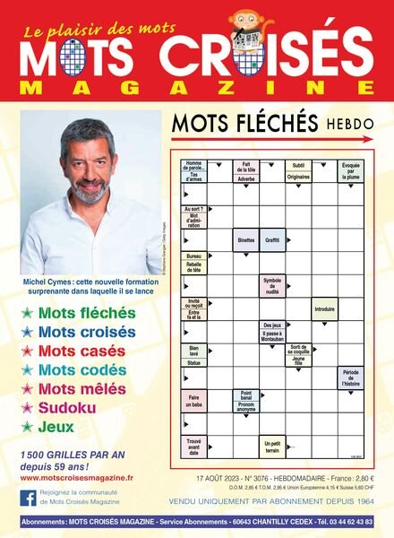 Mots Croises Magazine – 17 Aout 2023 Cover